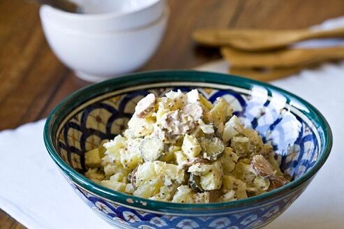 resep salad bari nuturkeun diet protéin