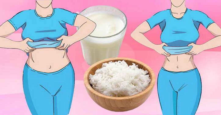 Kaleungitan beurat dina diet kefir-nasi